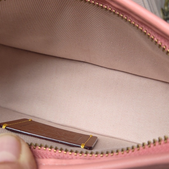 COACH Pink Swinger 20 Cross Leather Bag - Picture 10 of 13